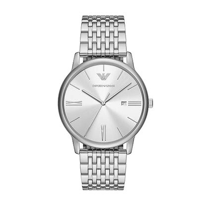 Emporio Armani Stainless Steel Analog White Dial Men Watch AR11599