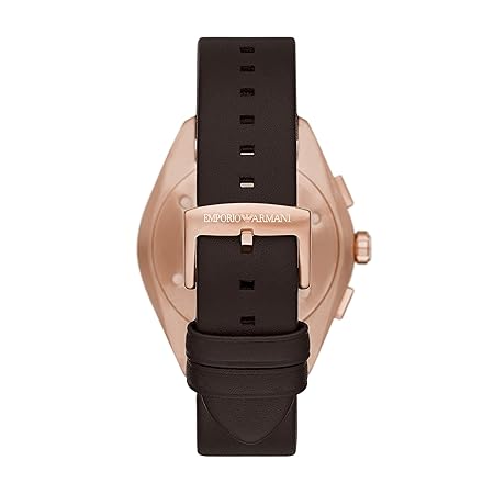 Emporio Armani Leather Analog Blue Dial Men Watch- AR11554I