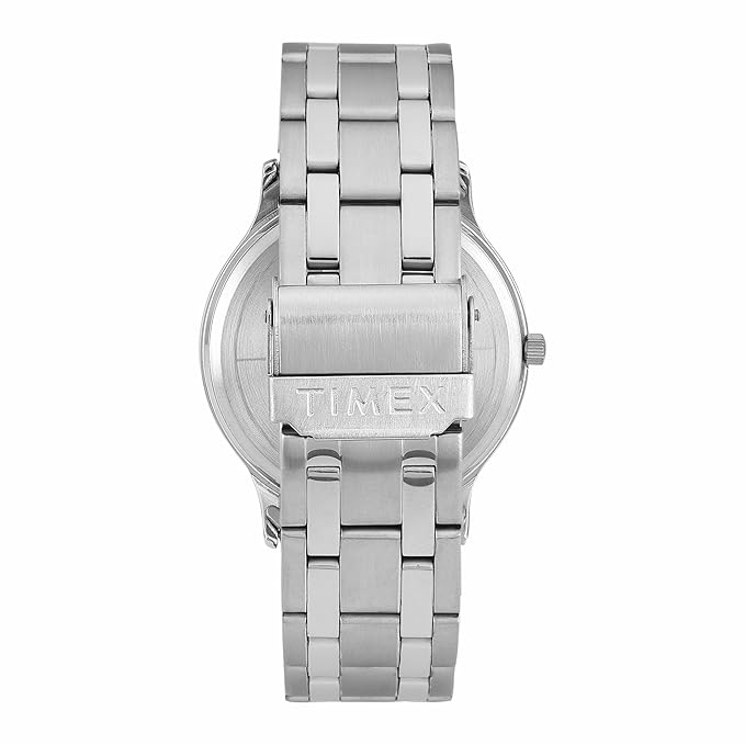 Timex Fashion Men Quartz Silver Dial Analog Stainless Steel Watch TWTG10516