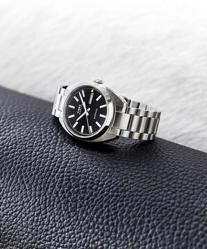 TIMEX Tonneau 37mm Black Dial Mechanical Automatic Men Watch - TW2Y65000IK