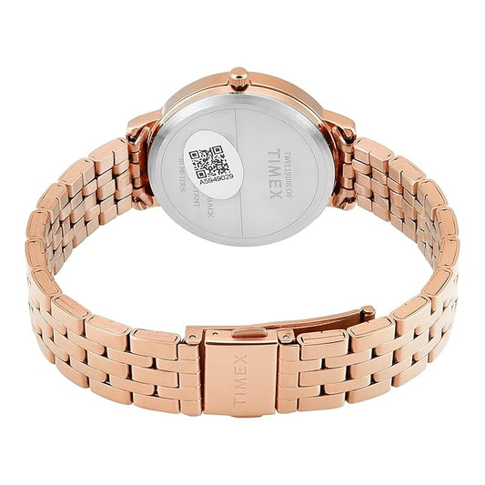 TIMEX Analog Watch for Woman with Round Dial & Water Resistant Women's Wrist Watches TWEL19108