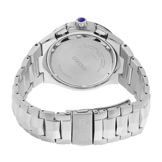 Seiko Stainless Steel Analog White Dial Men Watch-Ssc787P9, Bandcolor-Silver