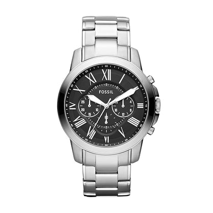 Fossil Grant Silver Quartz Stainless Steel Watch FS4736
