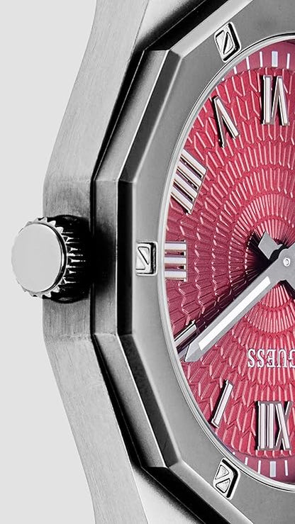 GUESS Asset Analog Watch for Men with Round Dial & Water Resistant Man's Wrist Watches - GW0575G5