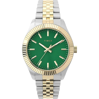 TIMEX Trend Legacy Analog Green Round Dial Women's Wrist Watch - TW2W87400IK