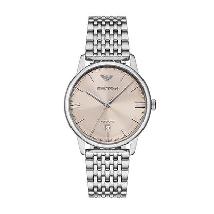 Emporio Armani Stainless Steel Analog White Dial Men's Watch- AR60082