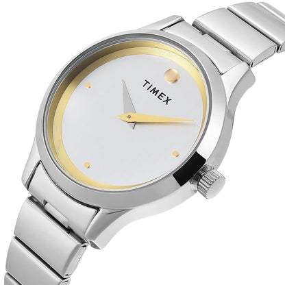 TIMEX Trendline Round 32mm Silver Dial Analog Watch  - For Women TWTL13700
