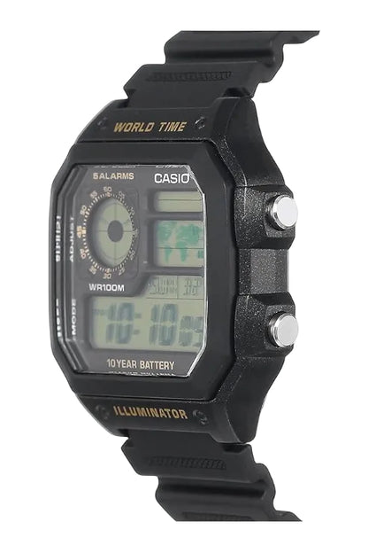 Casio Youth Series Digital Black Dial Men's Watch - AE-1200WH-1BVDF(D098)