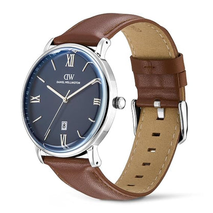 Daniel Wellington Round 42mm Blue Dial Analog Men Watch - DW0DG1800