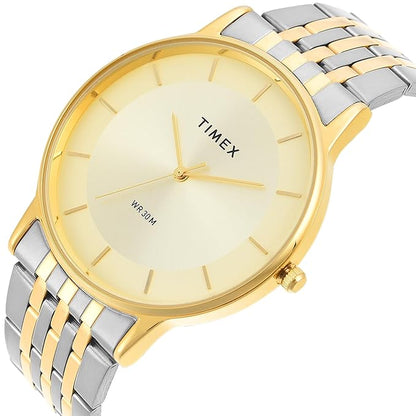 Timex Trendline Round 21mm Champagne Dial Analog Men Watch - TWTG12002