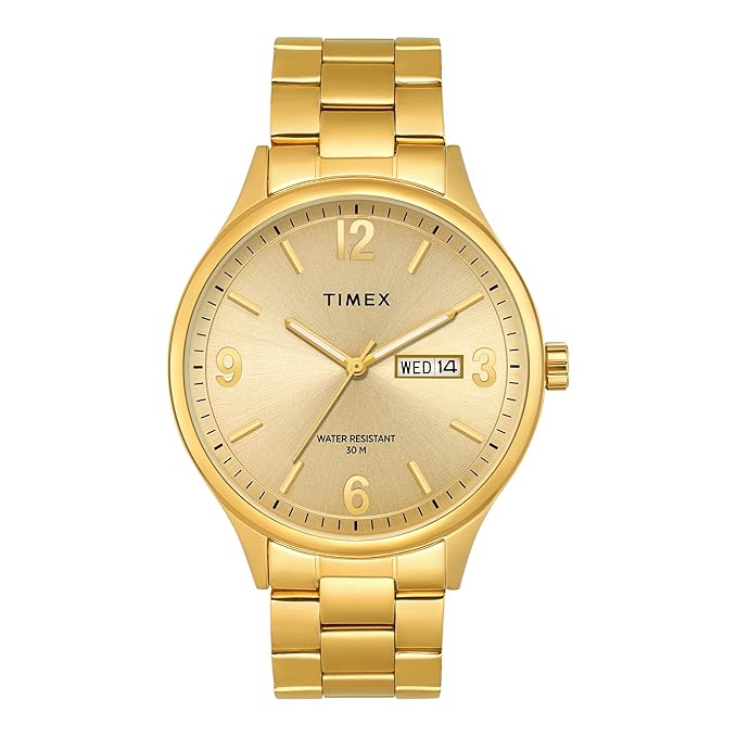 TIMEX Analog Watch for Men with Round Dial & Water Resistant Man's Wrist Watches - TWEG18444