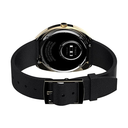 TIMEX Reissue Analog Burgundy Tonneau Dial & Black Leather Strap Band Water Resistant Men's Wrist Watch - TW2V25400IK