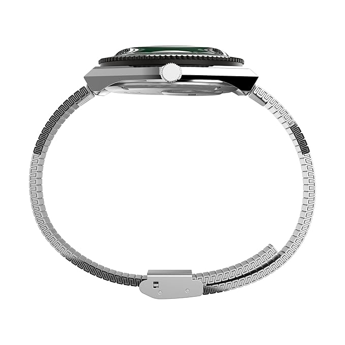 Timex Men Quartz Green Dial Analog Stainless Steel Watch TW2U61700U9