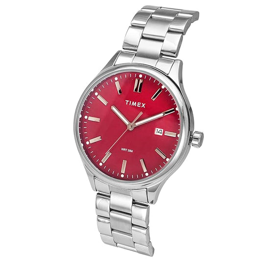 TIMEX Analog Watch for Men with Round Dial & Water Resistant Man's Wrist Watches - TWEG18431
