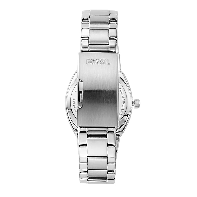 Fossil Women's Flash AM4141 Silver Stainless-Steel Analog Quartz Dress Watch