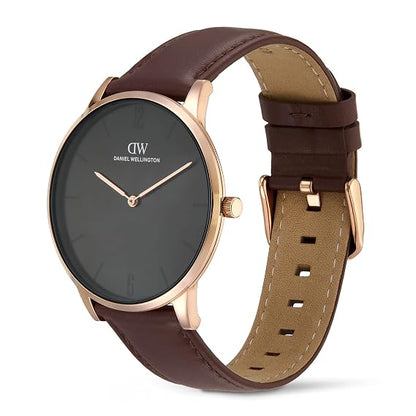 Daniel Wellington Round 42mm Black Dial Analog Men Watch - DW0DG2001