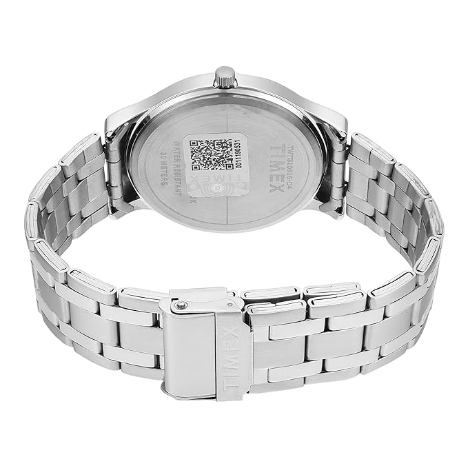 Timex Fashion Men Quartz Silver Dial Analog Stainless Steel Watch TWTG10516
