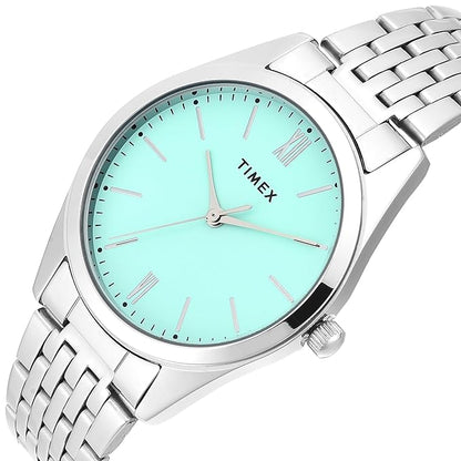 TIMEX Analog Watch for Woman with Round Dial & Water Resistant Women's Wrist Watches TWTL14100
