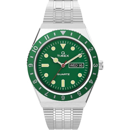 Timex Men Quartz Green Dial Analog Stainless Steel Watch TW2U61700U9