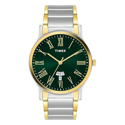 Timex Trendline Round 39mm Green Dial Analog Watch  - For Men TW000R470