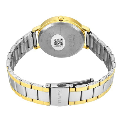 Timex Trendline Women Quartz Green Dial Analog Stainless Steel Watch TWEL15830