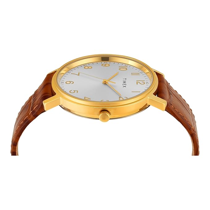 TIMEX Analog Watch for Man with Silver Tone Round TW0TG8026