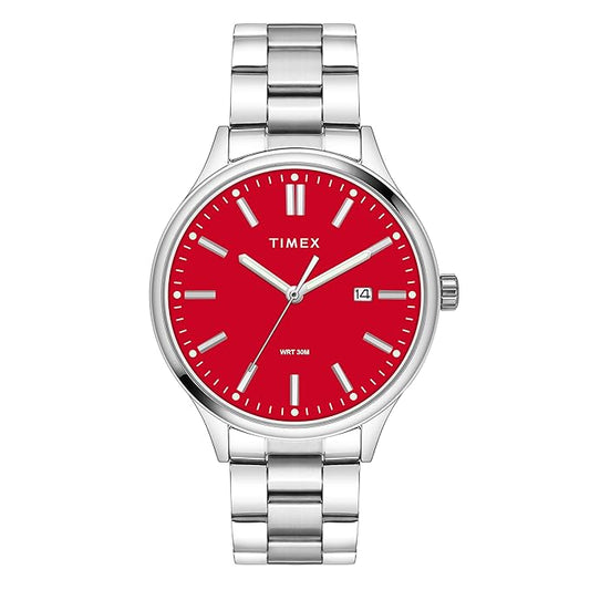 TIMEX Analog Watch for Men with Round Dial & Water Resistant Man's Wrist Watches - TWEG18431