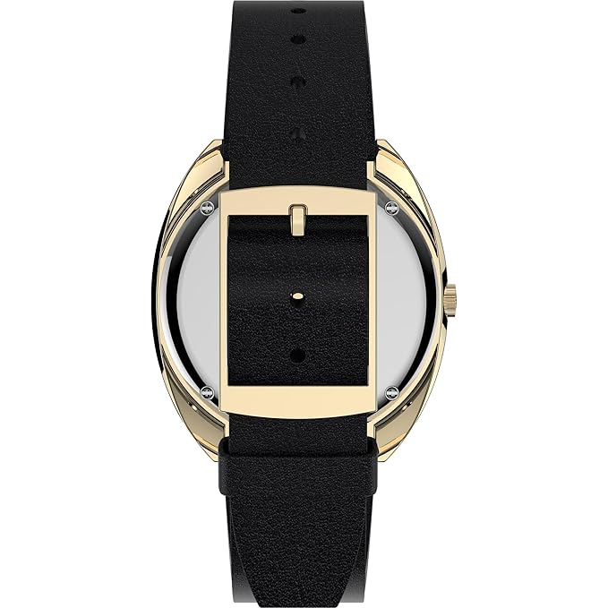 TIMEX Reissue Analog Burgundy Tonneau Dial & Black Leather Strap Band Water Resistant Men's Wrist Watch - TW2V25400IK
