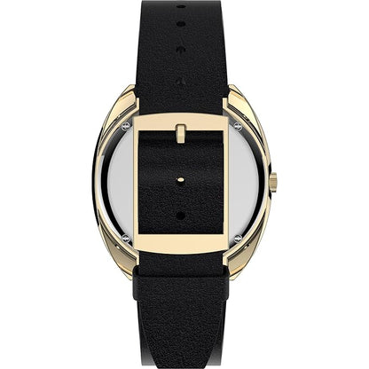 TIMEX Reissue Analog Burgundy Tonneau Dial & Black Leather Strap Band Water Resistant Men's Wrist Watch - TW2V25400IK