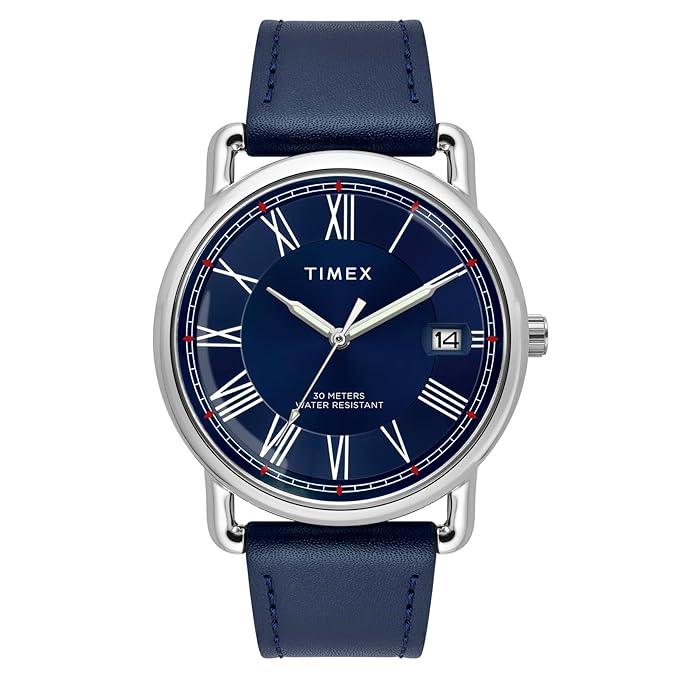 TIMEX Analog Watch for Men with Round Dial & Water Resistant Man's Wrist Watches TWEG25600