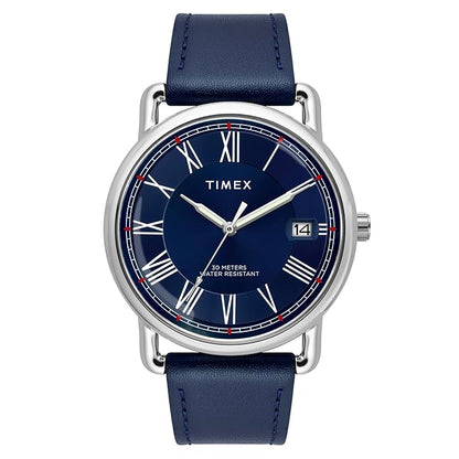 TIMEX Analog Watch for Men with Round Dial & Water Resistant Man's Wrist Watches TWEG25600