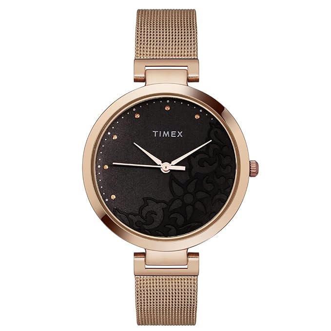 TIMEX Analog Watch for Women with Round Dial & Water Resistant Women's TW000X222