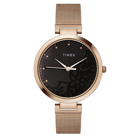 TIMEX Analog Watch for Women with Round Dial & Water Resistant Women's TW000X222
