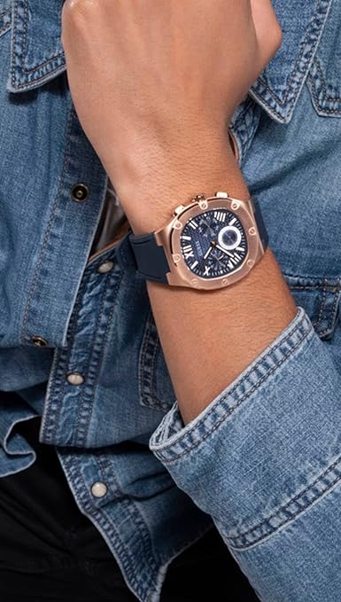 GUESS Headline Analog Watch for Men with Square Dial & Water Resistant Man's Wrist Watches GW0571G2