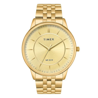 TIMEX Classics Analog Watch for Men with Round Dial & Water Resistant Man's Wrist Watches - TWTG12104