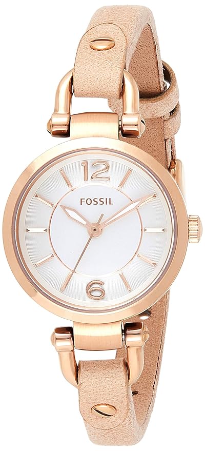 Fossil Georgia Mi Analog White Dial Women's Watch -ES3745I