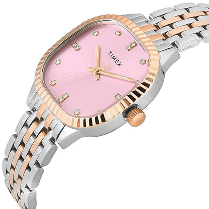 TIMEX Trendline Square 29mm Pink Dial Analog Women Watch - TWEL27302