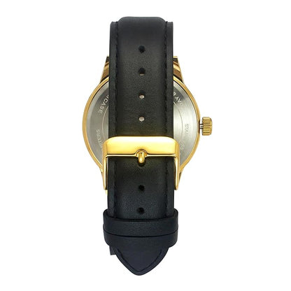 TIMEX Analog Watch for Man with Red Round Dial & Black Leather Strap Band Water Resistant Men's Wrist Watches - TWEG19938