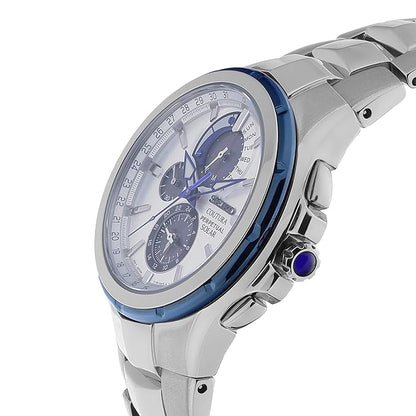 Seiko Stainless Steel Analog White Dial Men Watch-Ssc787P9, Bandcolor-Silver