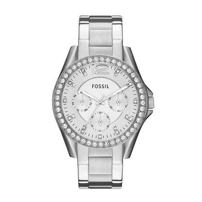 Fossil Riley Analog Silver Dial Women's Watch - ES3202