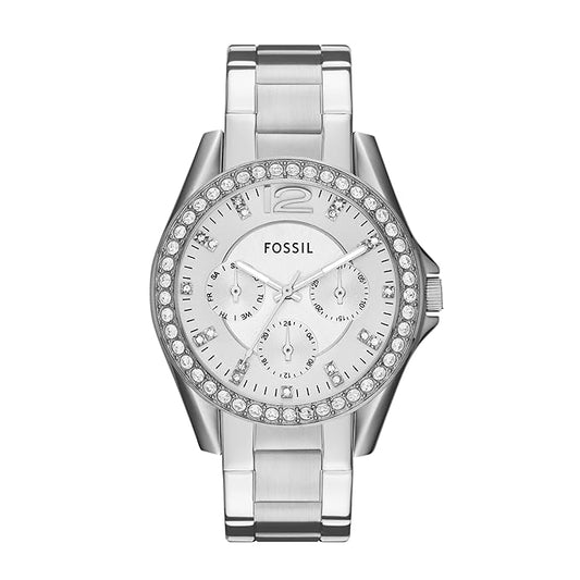 Fossil Riley Analog Silver Dial Women's Watch - ES3202