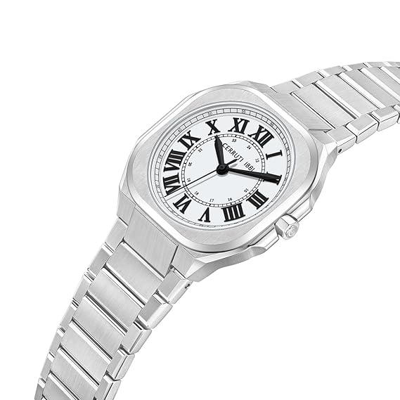 Cerruti FW25 with 3 Hands White Dial Silver Stainless Steel Strap Watch for Men - CECIWGH0042601