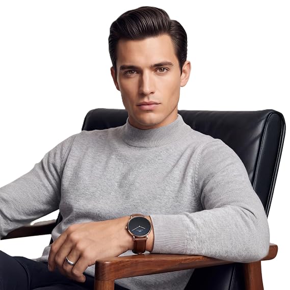 Daniel Wellington Round 42mm Black Dial Analog Men Watch - DW0DG2001