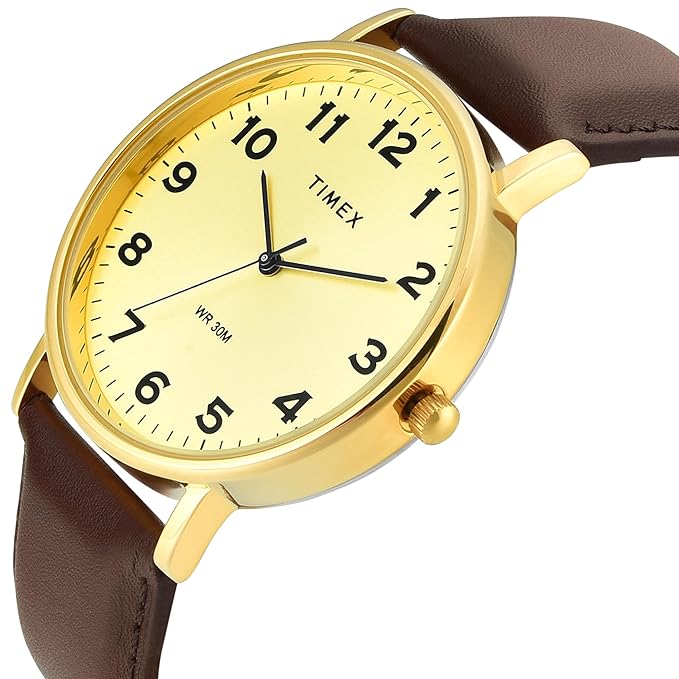 TIMEX Classics Champagne Round Dial Analog Men's Watch - TWTG12203