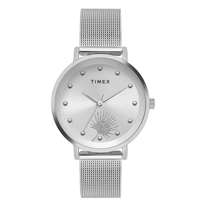 TIMEX Analog Watch for Woman with Round Dial & Water Resistant TWEL12920