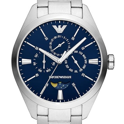 Emporio Armani Stainless Steel Analog Blue Dial Men Watch-AR11553