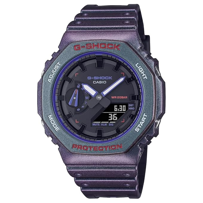 Casio G-Shock GA-2100AH-6ADR Multi-Coloured Analog-Digital Dial Multi-Coloured Resin Strap Men's Watch Shock and 200M Water Resistant G1496