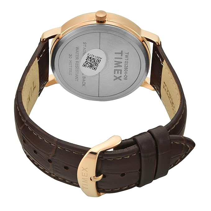 Timex Trendline Men Quartz Blue Dial Multi-Function Leather Watch TWTG12804