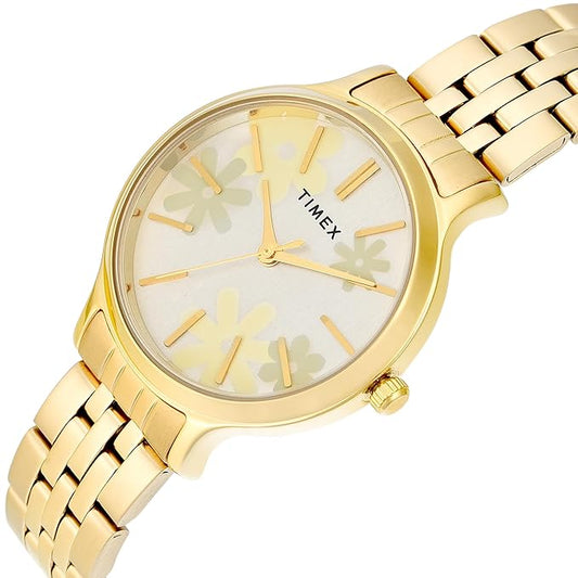 TIMEX Analog Watch for Woman with Round Dial & Water Resistant Women's Wrist Watches - TWTL12313