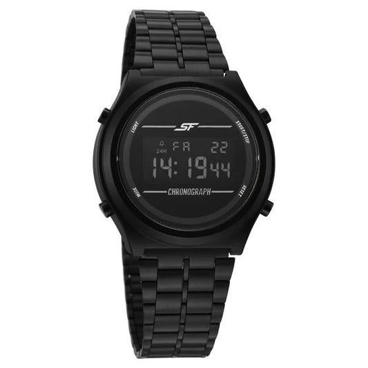 Sonata CirQle Digital Dial Stainless Steel Strap Watch For Men 77162PM02W